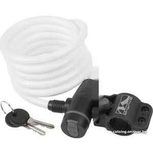 Тросовый велосипедный замок M-Wave S 10.18 (белый) Тросовый велосипедный замок M-Wave S 10.18 (белый)