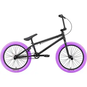 Велосипед Stark Madness BMX 4 2025 (серо-фиолетовый/черный/фиолетовый)