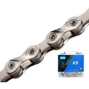 Цепь KMC 1/2X11/128X116L 9 скоростей (серебристая) Цепь KMC 1/2X11/128X116L 9 скоростей (серебристая)