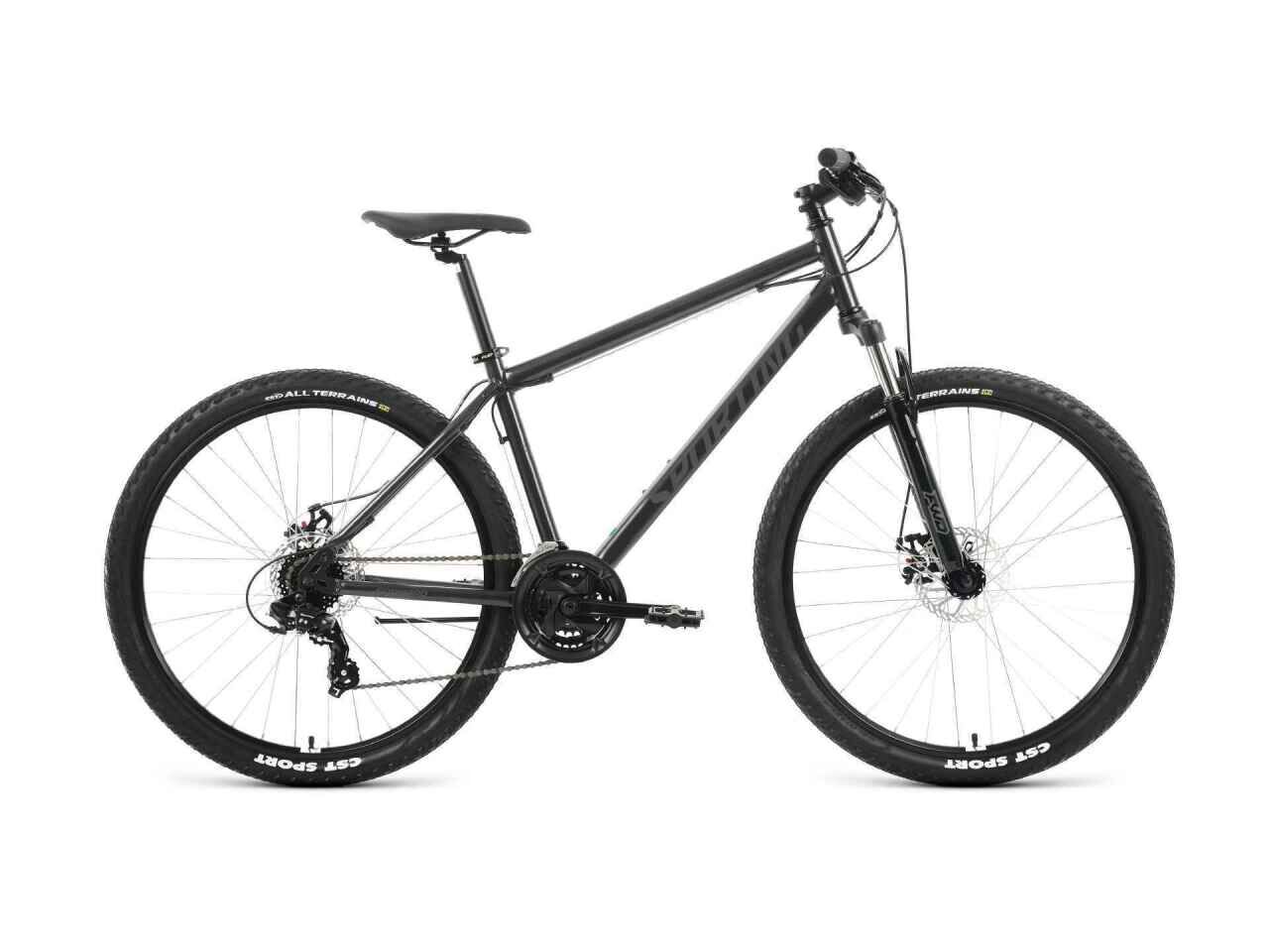 Велосипед Forward Sporting 29 2.0 D р.21 2023 (черный/темно-серый)