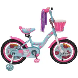 Детский велосипед Favorit Kitty 16 (бирюзовый/розовый) KIT-16GN