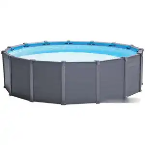 Каркасный бассейн INTEX Graphite Gray Panel 26384 (478х124)