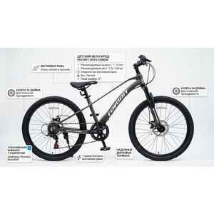 Велосипед Favorit ONYX 24" MDM ONX24MD12GR-MG (12, серый, 2026)