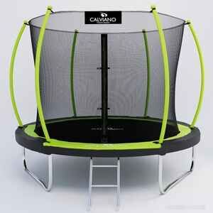 Батут Calviano Inside Master Green 252 см - 8ft (внутренняя сетка, с лестницей)