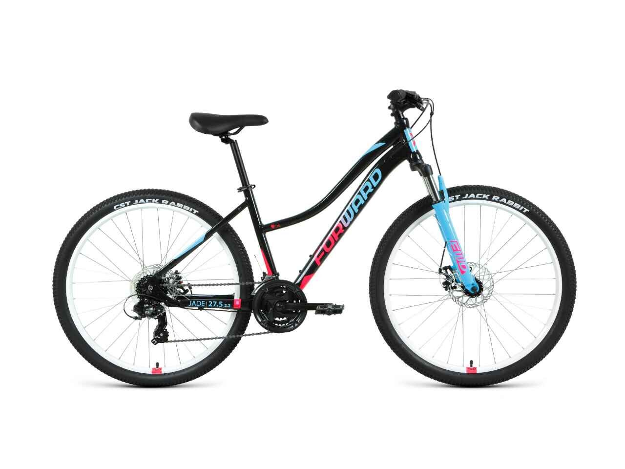Велосипед Forward Jade 27.5 2.0 D (16.5, черный/розовый, 2022)