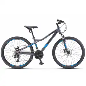Велосипед Stels Navigator 610 MD 26 V050 (16, антрацитовый/синий, 2024)