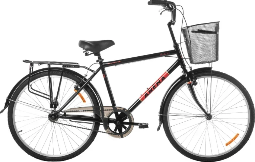 Велосипед ARENA Rocky 2.0 2021 (26, черный/красный)