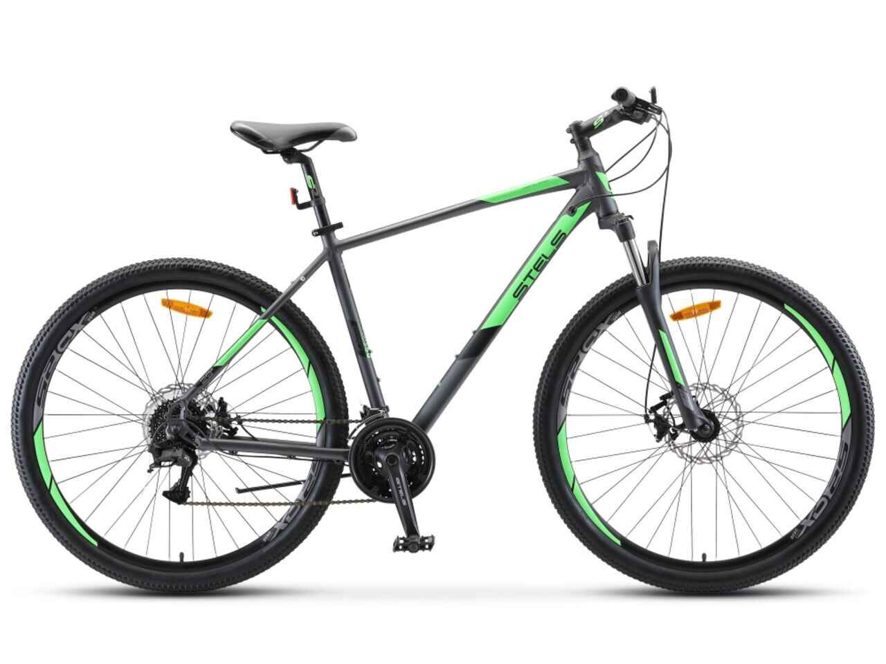 Велосипед Stels Navigator 920 MD 29 V010 (16, антрацит/зеленый, 2021)