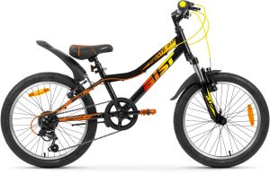 Детский велосипед Aist Pirate 2.0 20 (черный/желтый, 2025)