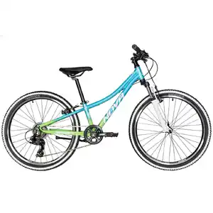 Велосипед Novatrack Katrina 7.V 24 (салатовый/голубой, 2025) 24AHV.KATRINA.10GBL5