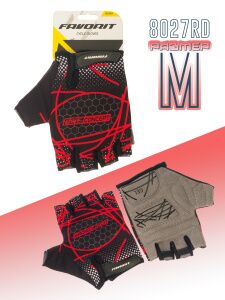 Перчатки велосипедные Favorit М 20-21 см (8027RD-M)