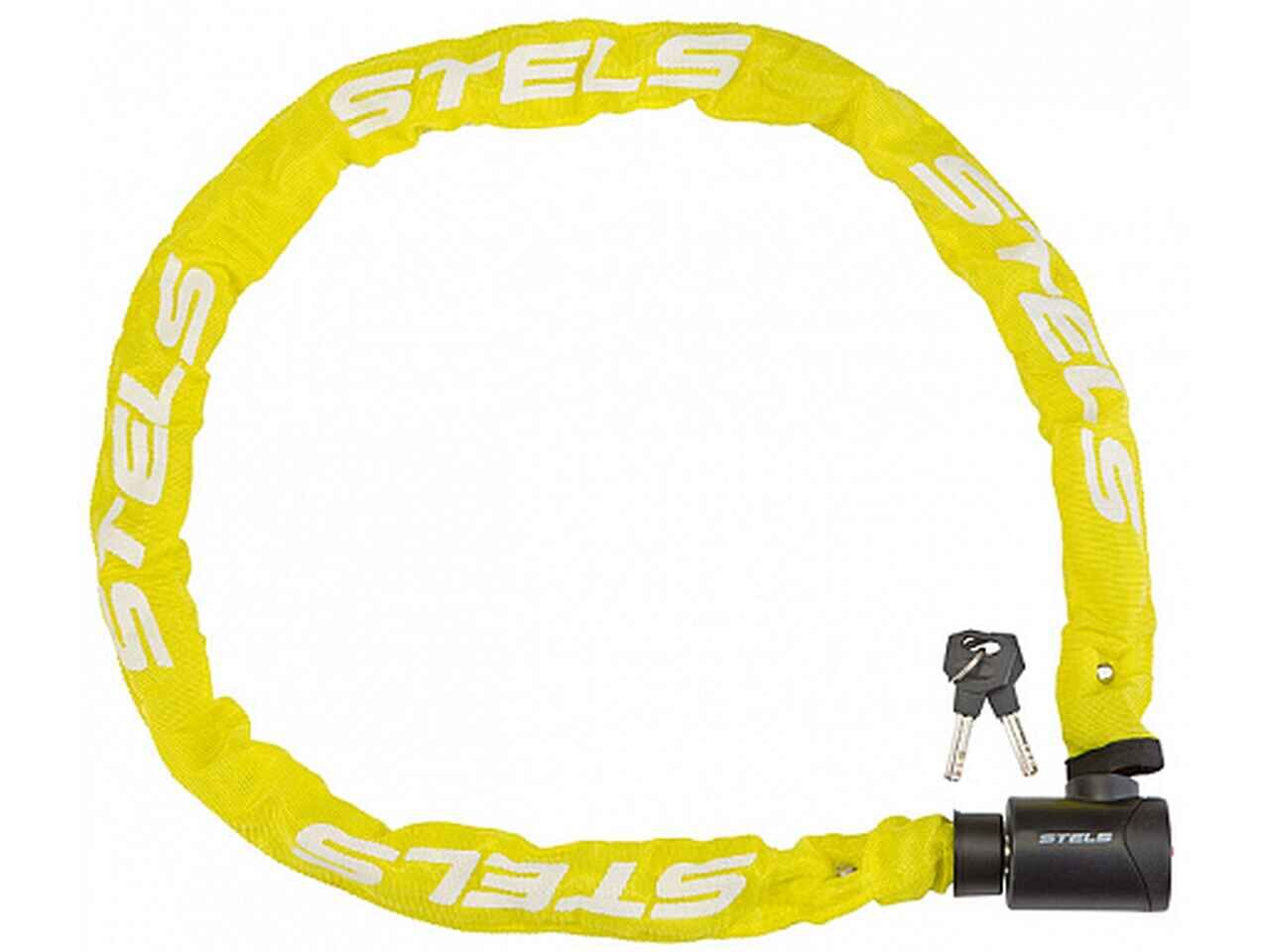 Велозамок Stels 6х1200 мм (желтый, 85803) Велозамок Stels 6х1200 мм (желтый, 85803)