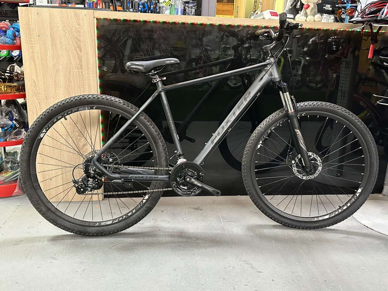 Велосипед Foxter Dallas 3.0 9-ск (21, серый, 2023)