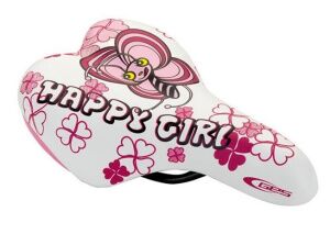 Велоседло DDK 1216 Happy girl (White-Pink)