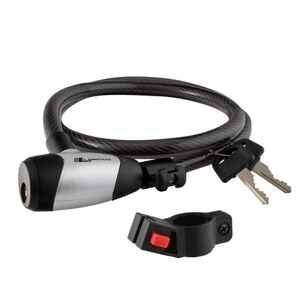 Велозамок Longus 900 мм 3550005 (серебристый/черный)