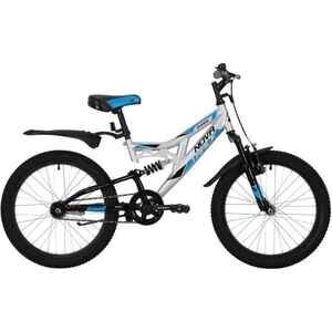 Детский велосипед Novatrack Shark 20 (серебристый, 2020)