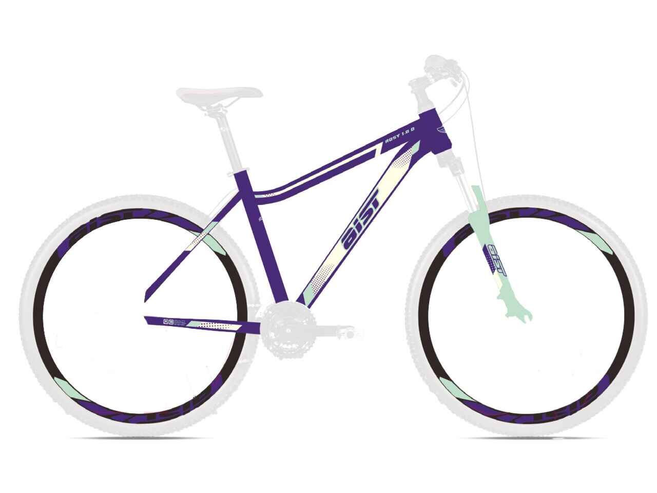 Велосипед Aist Rosy 1.0 Disc 27.5 (19.5, фиолетовый, 2022)