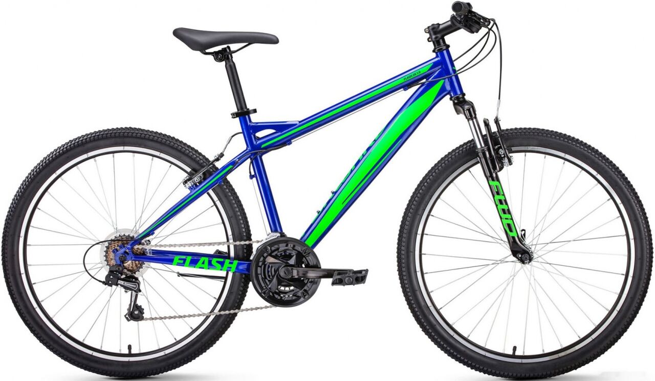 Велосипед Forward Flash 26 1.0 р.19 2020 (синий/зеленый)