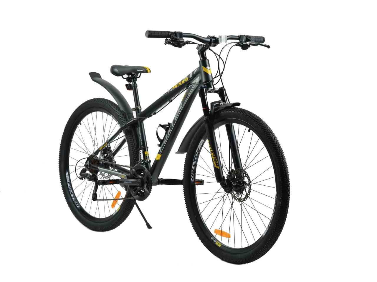 Велосипед Foxter Mexico 29 2021 (черный/желтый)