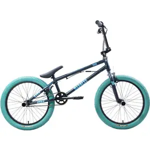 Велосипед Stark Madness BMX 2 2025 (темно-еловый/матовый голубой/голубой)