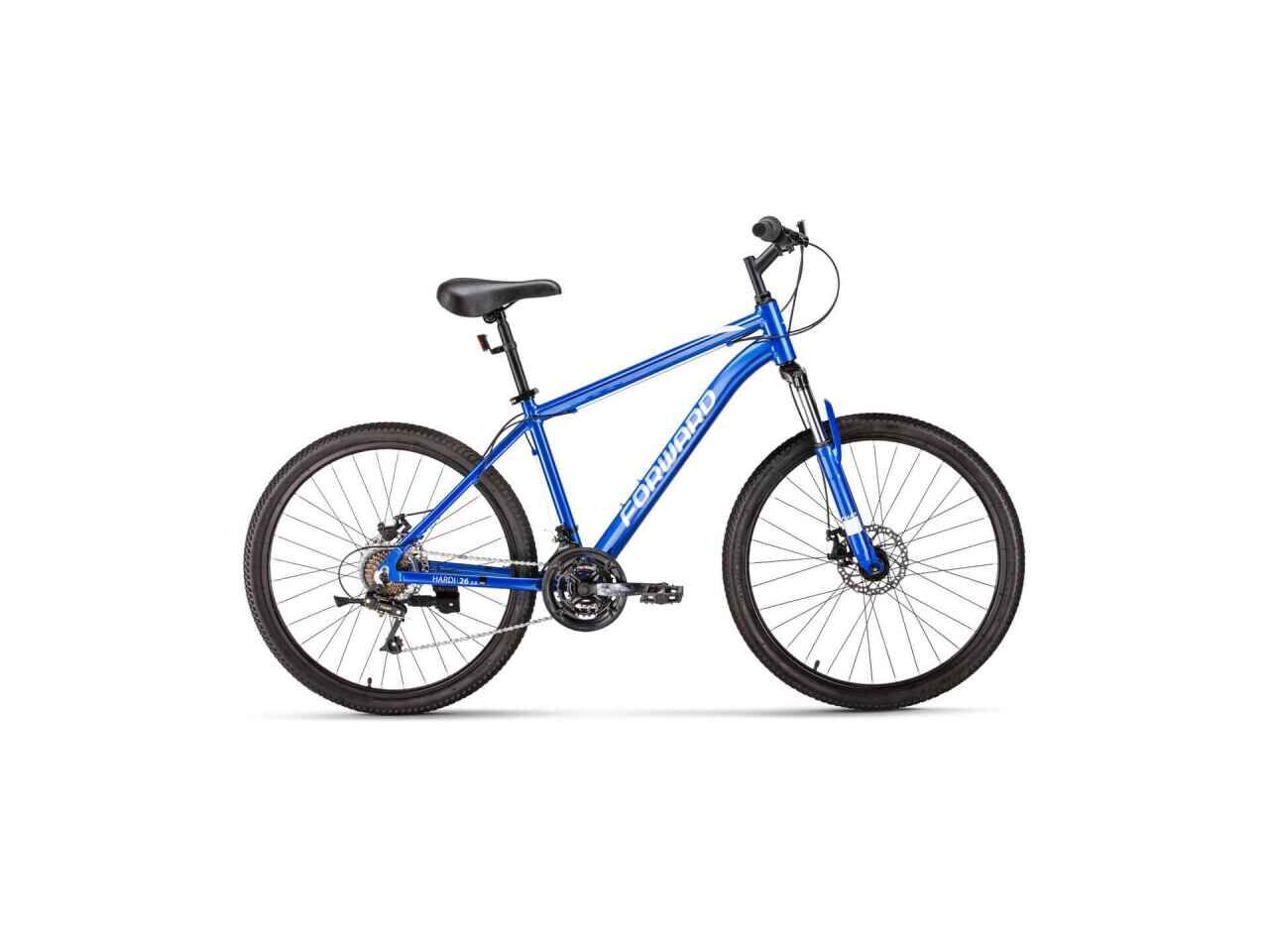 Велосипед Forward HardiI 26 2.0 D FR (18, синий/бежевый, 2023)