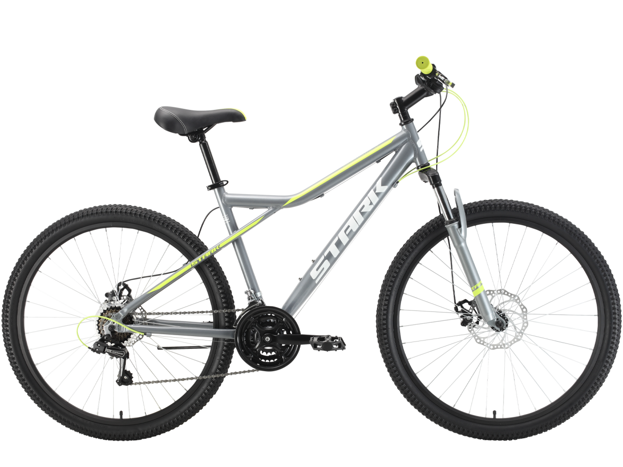 Велосипед Stark Slash 27.1 D (16, серый/желтый, 2022)