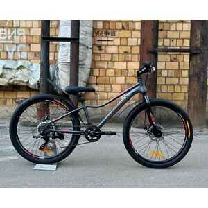 Велосипед Reborn Habit 24 (12, серый/красный) Велосипед Reborn Habit 24 (12, серый/красный)