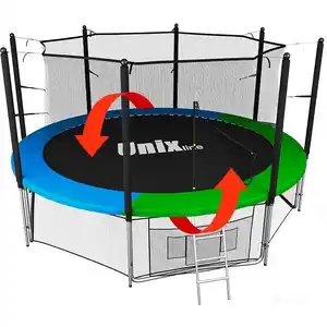 Батут Unix Line Classic 14ft inside (синий/зеленый)