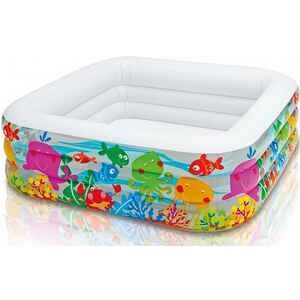 Бассейн INTEX Аквариум 159х159х50 57471NP Бассейн INTEX Аквариум 159х159х50 57471NP