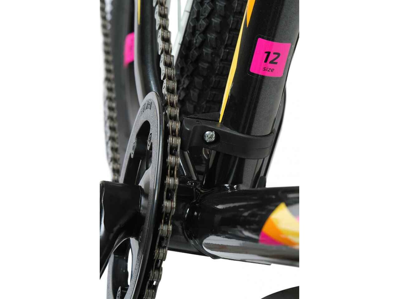 Велосипед Forward Iris 24 2.0 Disc (12, черный/розовый, 2022) RBK22FW24732