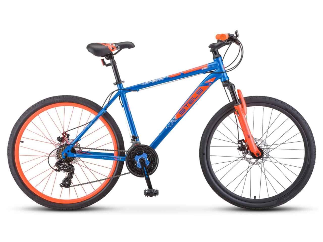Велосипед Stels Navigator 500 D 26 F020 (20, синий/красный, 2022)
