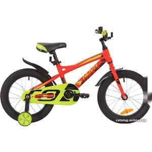Детский велосипед Novatrack Tornado 16 (красный/желтый, 2019)