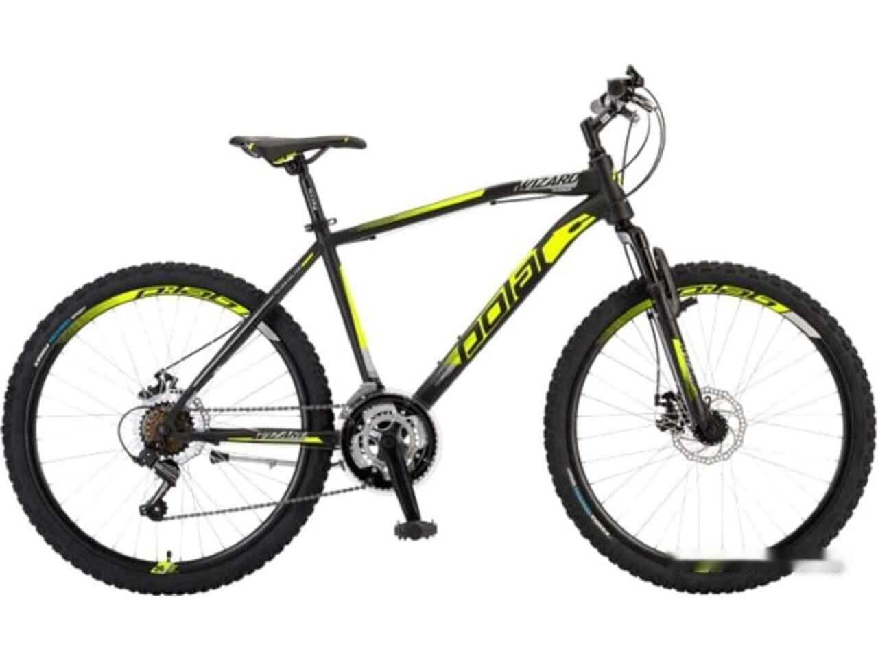 Велосипед Polar Wizard 2.0 XXL (черный/желтый)