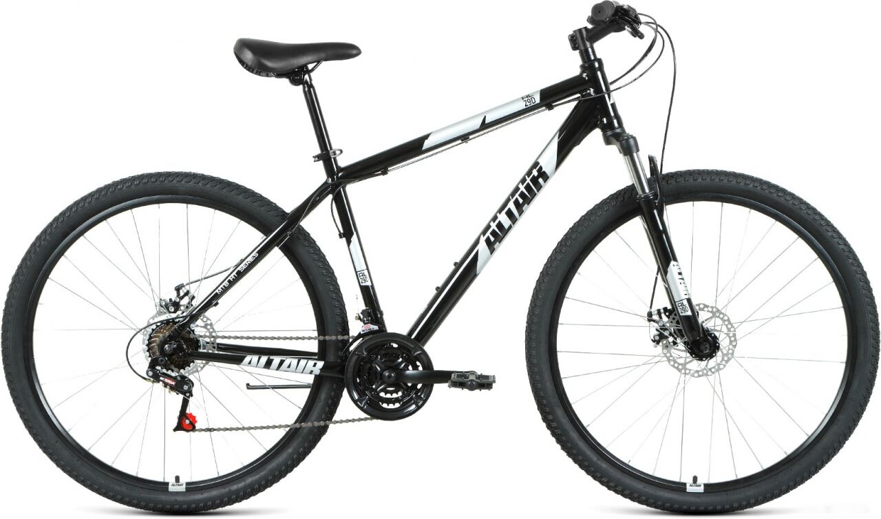 Велосипед ALTAIR AL 29 D р.21 2021 (черный/серый)