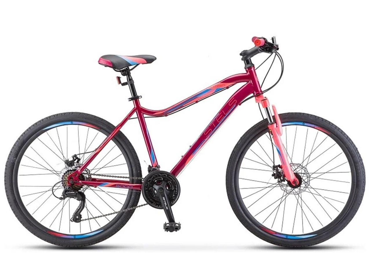 Велосипед Stels Miss 5000 D 26 V020 (16, вишневый/розовый)