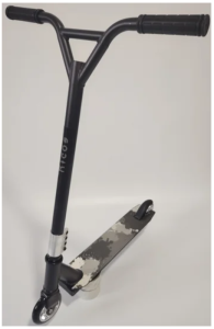 Трюковый самокат Ricos Flash JL-300A-4 (черный/серый)