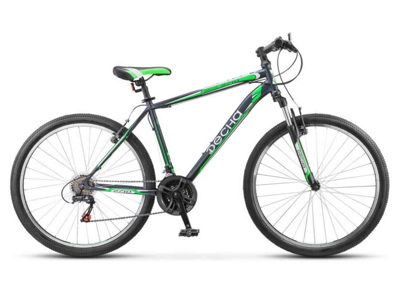 Велосипед Десна 2910 V 29 F010 (17.5, серый/зеленый, 2020)