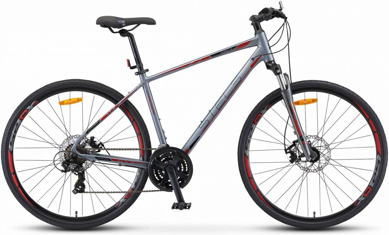 Велосипед Stels Cross 130 MD Gent 28 V010 (серый, 2019)