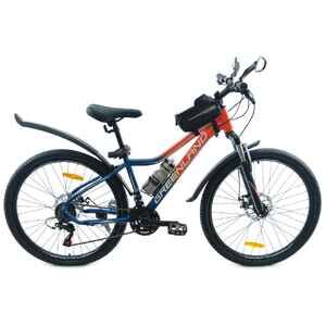 Велосипед GreenLand DEMETRA 26 (16, синий/оранжевый, 2024)