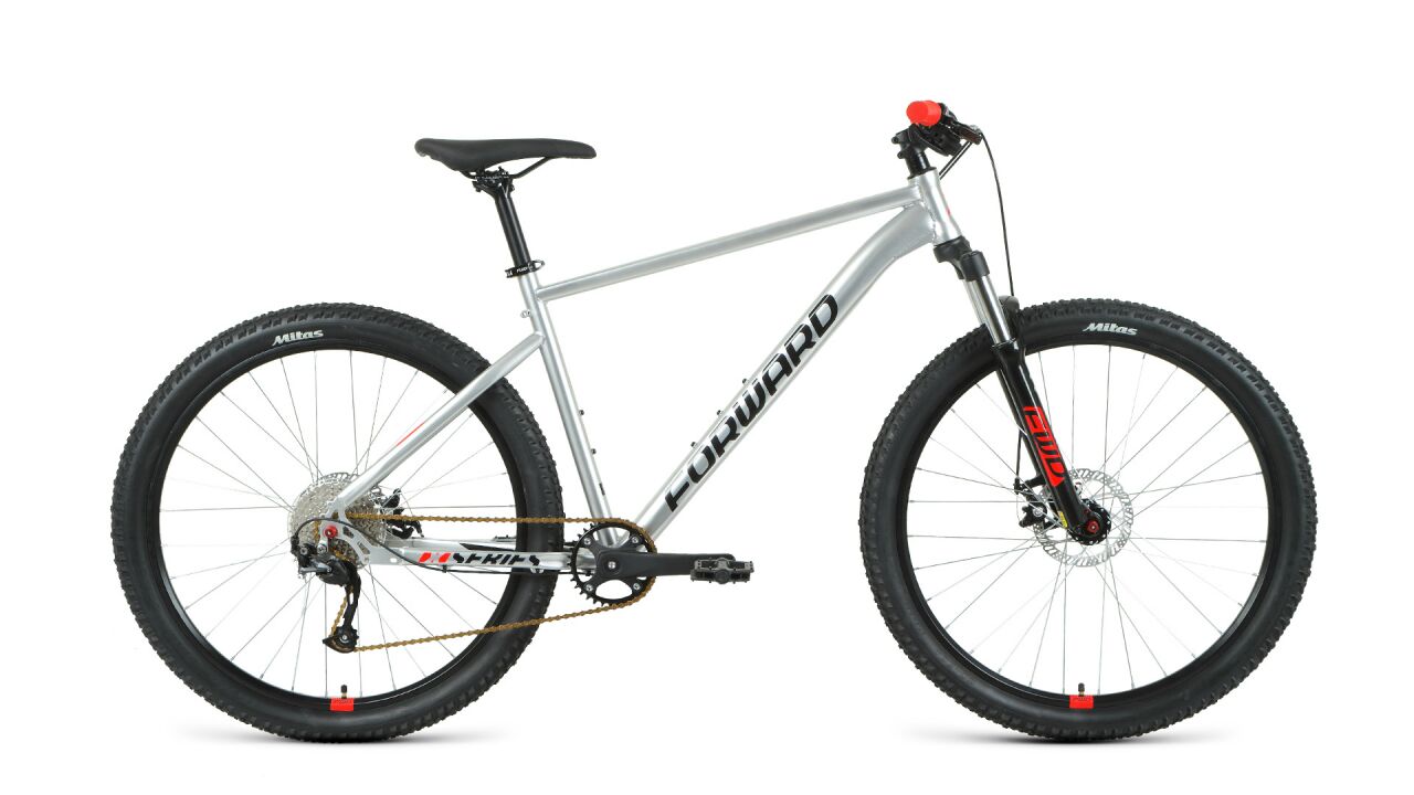 Велосипед Forward Sporting 27.5 XX (19, серебристый/черный, 2021) RBKW1M179016