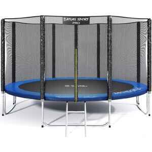 Батут Atlas Sport 312 см - 10ft Pro (4 ноги, внешняя сетка, синий)