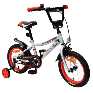 Детский велосипед Avenger Super Star (14, серебристый/черный)