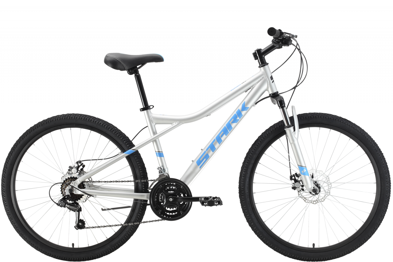 Велосипед Stark Slash 26.2 D (14.5, серый/синий, 2021)