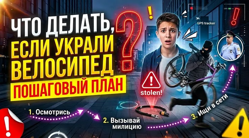 Что делать, если украли велосипед: пошаговый план