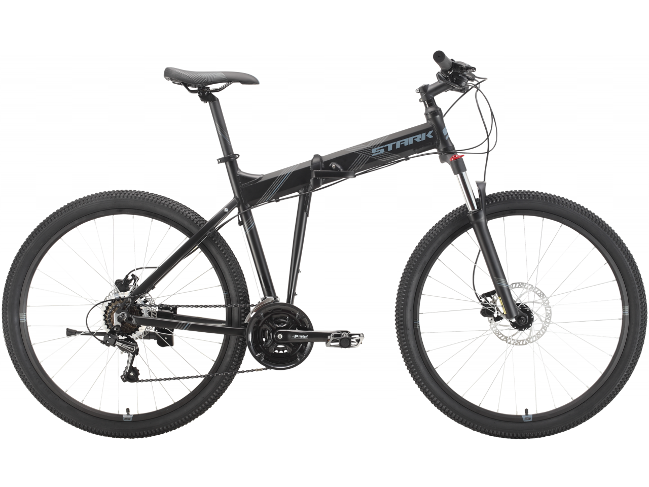 Велосипед Stark Cobra 27.2 HD (18, черный/серый, 2021)