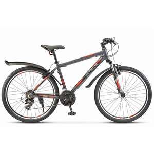 Велосипед Stels Navigator 620 V K010 (19, серый/матовый/красный) Велосипед Stels Navigator 620 V K010 (19, серый/матовый/красный)
