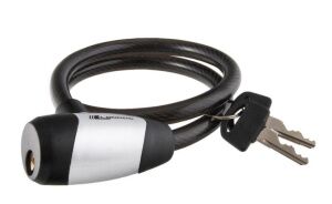 Велозамок Longus 650 мм 3550006 (серебристый/черный) Велозамок Longus 650 мм 3550006 (серебристый/черный)