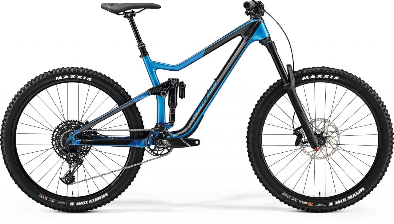 Велосипед Merida One-Sixty 4000 (18.5, черный/голубой, 2021) 6110894859