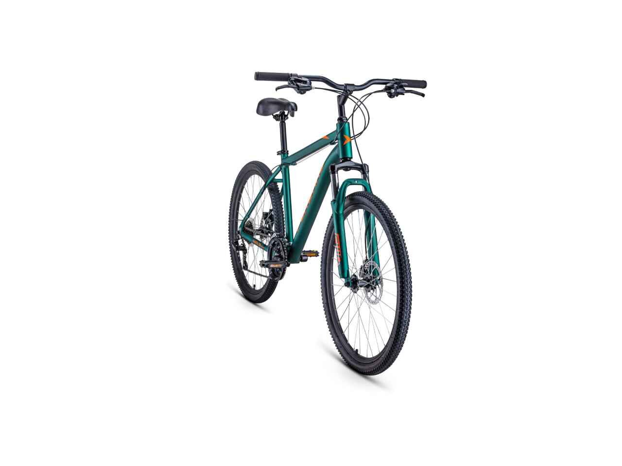 Велосипед Forward Hardi 26 2.1 disc (18, зеленый/оранжевый, 2022)
