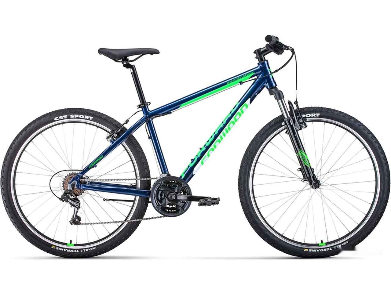 Велосипед Forward Apache 27.5 1.0 Classic р.19 2022 (синий/зеленый)